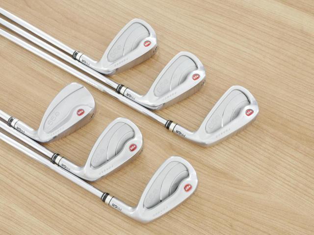 Iron set : PRGR : ชุดเหล็กกระเทย PRGR NEW Egg Forged (รุ่นปี 2020 ตีง่ายและไกลมากๆ เด้งสุดๆ COR 0.82) มีเหล็ก 7-Pw,Aw,As (6 ชิ้น) ก้านเหล็ก NS Pro 080 Flex SR (M40)