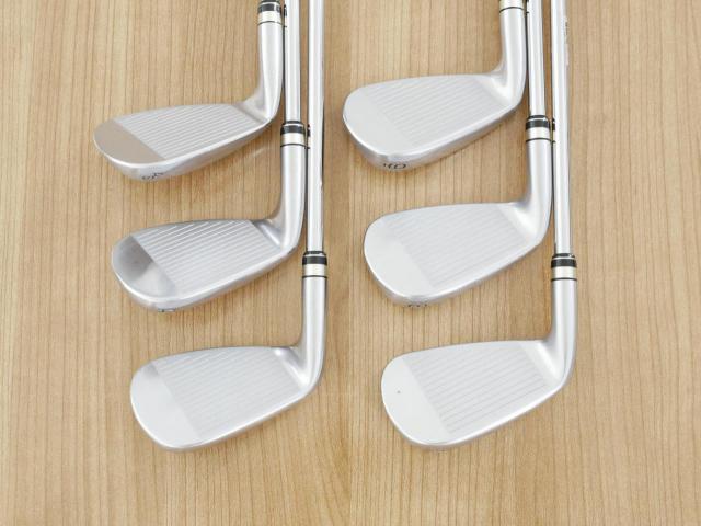 Iron set : PRGR : ชุดเหล็กกระเทย PRGR NEW Egg Forged (รุ่นปี 2020 ตีง่ายและไกลมากๆ เด้งสุดๆ COR 0.82) มีเหล็ก 7-Pw,Aw,As (6 ชิ้น) ก้านเหล็ก NS Pro 080 Flex SR (M40)