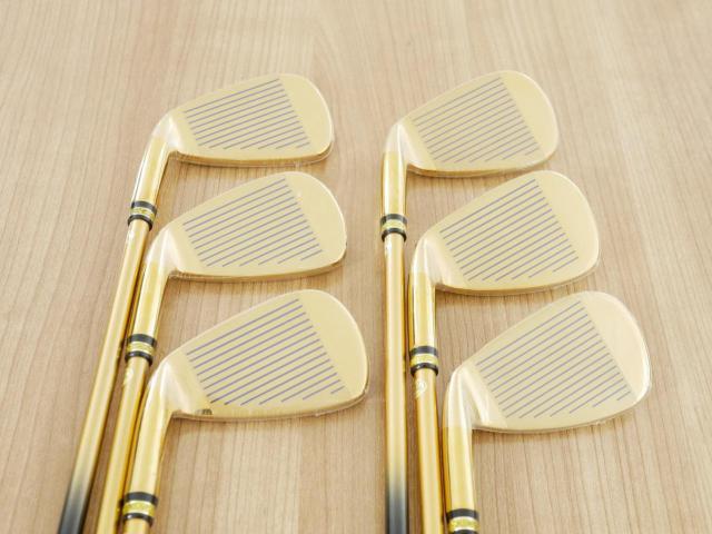 Iron set : Other Brand : **ของใหม่ ยังไม่แกะพลาสติก** ชุดเหล็ก Mutsumi Honma MH777 One Length (ใบใหญ่ ตีง่าย ไกล) มีเหล็ก 5-Pw (6 ชิ้น) ก้านกราไฟต์ Flex SR