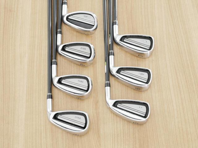 Iron set : Tourstage : ชุดเหล็ก Tourstage PHYZ III (ปี 2017 ซีรี่ย์ท๊อป ใบใหญ่ ตีง่าย ไกล) มีเหล็ก 5-Pw,Sw (7 ชิ้น) ก้านกราไฟต์ Flex S