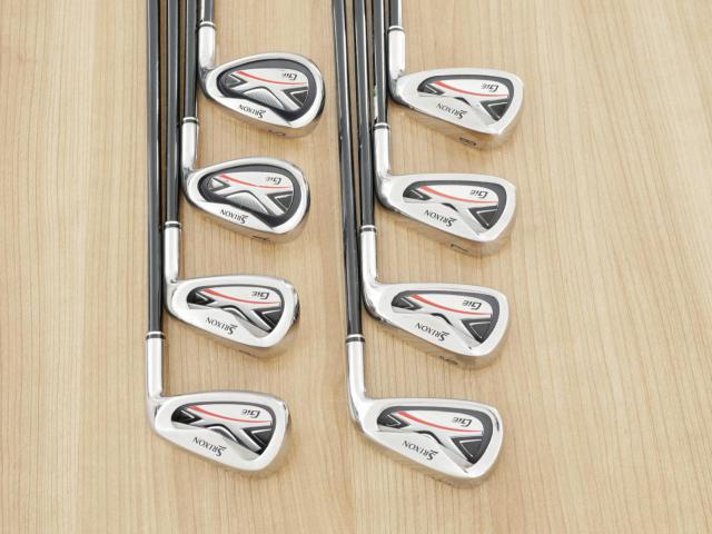 Iron set : Other Brand : ชุดเหล็ก Srixon GIE (ใบใหญ่ ตีง่าย) มีเหล็ก 5-Pw,Aw,Sw (8 ชิ้น) ก้านกราไฟต์ Miyazaki 61 Flex R