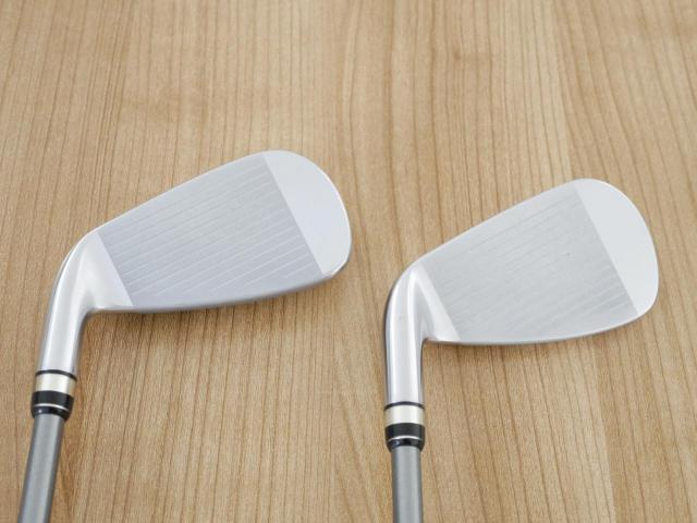 Iron set : PRGR : ชุดเหล็กกระเทย PRGR NEW Egg (ปี 2020 ตีง่ายและไกลมากๆ เด้งสุดๆ COR 0.82) มีเหล็ก 6-Pw,Aw (6 ชิ้น) ก้านกราไฟต์ M-37 Flex R