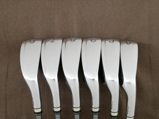 Iron set : PRGR : ชุดเหล็กกระเทย PRGR NEW Egg (ปี 2020 ตีง่ายและไกลมากๆ เด้งสุดๆ COR 0.82) มีเหล็ก 6-Pw,Aw (6 ชิ้น) ก้านกราไฟต์ M-37 Flex R