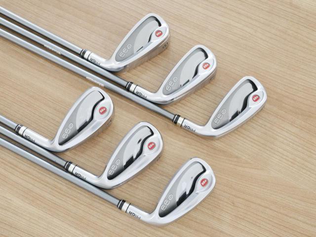 Iron set : PRGR : ชุดเหล็กกระเทย PRGR NEW Egg (ปี 2020 ตีง่ายและไกลมากๆ เด้งสุดๆ COR 0.82) มีเหล็ก 6-Pw,Aw (6 ชิ้น) ก้านกราไฟต์ M-37 Flex R