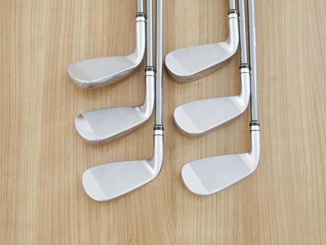 Iron set : PRGR : ชุดเหล็กกระเทย PRGR NEW Egg (ปี 2020 ตีง่ายและไกลมากๆ เด้งสุดๆ COR 0.82) มีเหล็ก 6-Pw,Aw (6 ชิ้น) ก้านกราไฟต์ M-37 Flex R