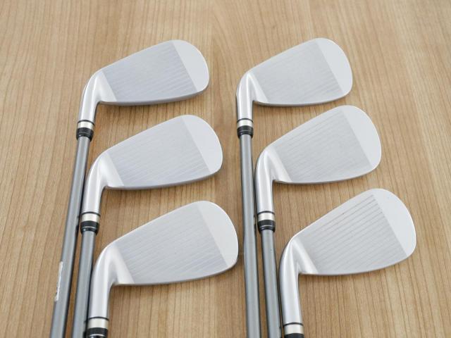 Iron set : PRGR : ชุดเหล็กกระเทย PRGR NEW Egg (ปี 2020 ตีง่ายและไกลมากๆ เด้งสุดๆ COR 0.82) มีเหล็ก 6-Pw,Aw (6 ชิ้น) ก้านกราไฟต์ M-37 Flex R