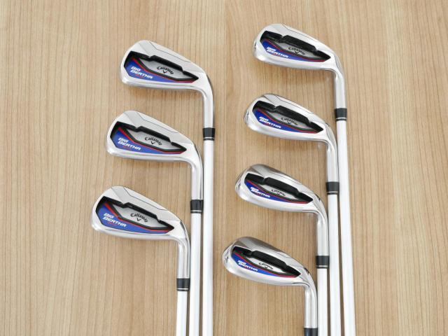 Iron set : Callaway : ชุดเหล็ก Callaway Big Bertha Beta (ใบใหญ่ ตีง่ายมาก) มีเหล็ก 6-Pw,Aw,Sw (7 ชิ้น) ก้านกราไฟต์ Fujikura Air Speeder Flex R2