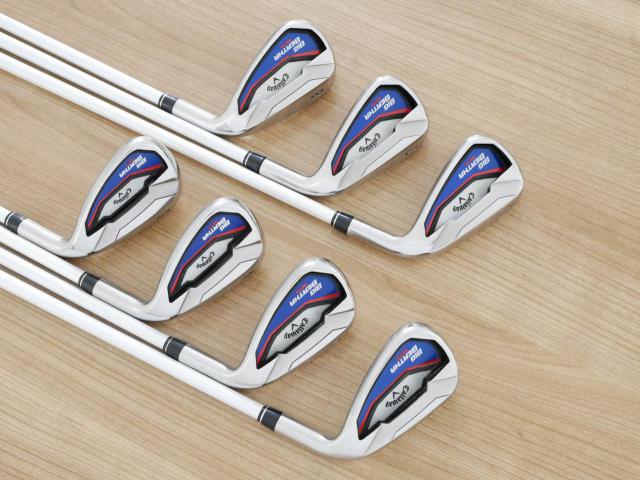 Iron set : Callaway : ชุดเหล็ก Callaway Big Bertha Beta (ใบใหญ่ ตีง่ายมาก) มีเหล็ก 6-Pw,Aw,Sw (7 ชิ้น) ก้านกราไฟต์ Fujikura Air Speeder Flex R2