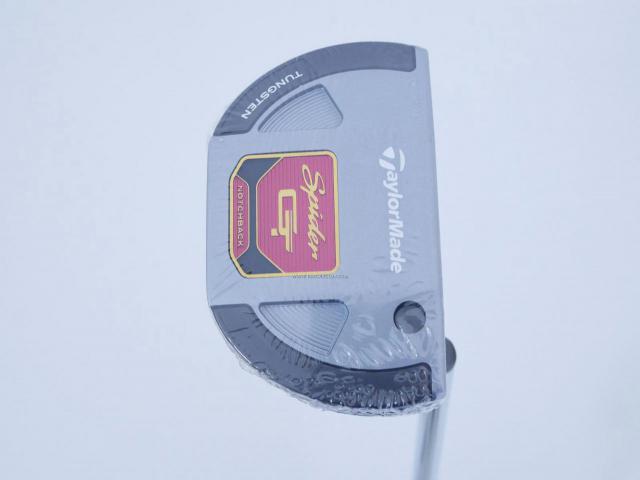 Putter : All : **ของใหม่ ยังไม่แกะพลาสติก** พัตเตอร์ Taylormade Spider GT Notchback (รุ่นล่าสุด ปี 2022) ยาว 34 นิ้ว