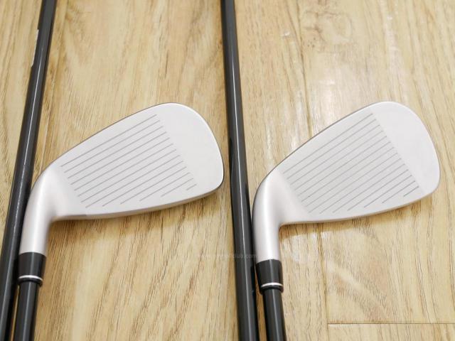 Iron set : PRGR : ชุดเหล็กกระเทย PRGR Super Egg Evolution (รุ่นล่าสุด ออกปี 2024 ตัวท๊อปสุด หน้าเด้งเกินกฏ ใช้แข่งไม่ได้ ตีไกลมากๆ) มีเหล็ก 7-Pw,Aw (5 ชิ้น) ก้านกราไฟต์ Flex R (M-37)