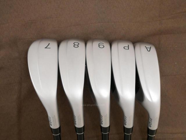 Iron set : PRGR : ชุดเหล็กกระเทย PRGR Super Egg Evolution (รุ่นล่าสุด ออกปี 2024 ตัวท๊อปสุด หน้าเด้งเกินกฏ ใช้แข่งไม่ได้ ตีไกลมากๆ) มีเหล็ก 7-Pw,Aw (5 ชิ้น) ก้านกราไฟต์ Flex R (M-37)