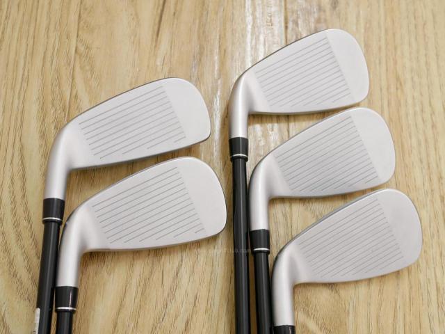 Iron set : PRGR : ชุดเหล็กกระเทย PRGR Super Egg Evolution (รุ่นล่าสุด ออกปี 2024 ตัวท๊อปสุด หน้าเด้งเกินกฏ ใช้แข่งไม่ได้ ตีไกลมากๆ) มีเหล็ก 7-Pw,Aw (5 ชิ้น) ก้านกราไฟต์ Flex R (M-37)