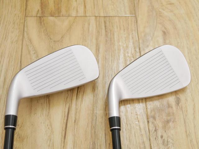 Iron set : PRGR : ชุดเหล็กกระเทย PRGR Super Egg Evolution (รุ่นล่าสุด ออกปี 2024 ตัวท๊อปสุด หน้าเด้งเกินกฏ ใช้แข่งไม่ได้ ตีไกลมากๆ) มีเหล็ก 7-Pw,Aw (5 ชิ้น) ก้านกราไฟต์ Flex R (M-37)