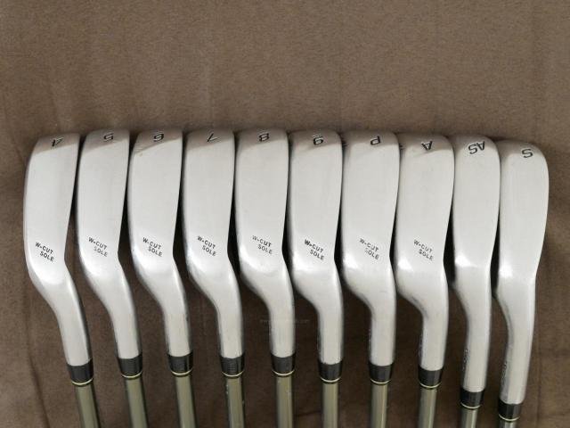 Iron set : Tsuruya : ชุดเหล็ก Tsuruya AXEL Dual Impact HM (หน้าเด้ง) มีเหล็ก 4-Pw,Aw,As,Sw (10 ชิ้น) ก้านกราไฟต์ FLex R