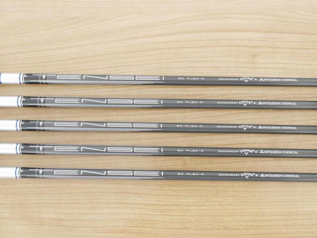 Iron set : Callaway : ชุดเหล็ก Callaway Paradym Ai Smoke (ออกปี 2024 ตีง่ายมาก ไกล Japan Spec.) มีเหล็ก 6-Pw (5 ชิ้น) ก้านกราไฟต์ Mitsubishi TENSEI 50 Flex R