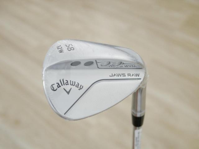 Wedge : Callaway : **ของใหม่ ยังไม่แกะพลาสติก** Wedge Callaway JAWS RAW (รุ่นใหม่ ปี 2023) Loft 58 ก้านเหล็ก Dynamic Gold S200
