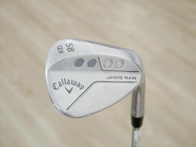 Wedge : Callaway : **ของใหม่ ยังไม่แกะพลาสติก** Wedge Callaway JAWS RAW (รุ่นใหม่ ปี 2023) Loft 58 ก้านเหล็ก NS Pro 950 NEO Flex S