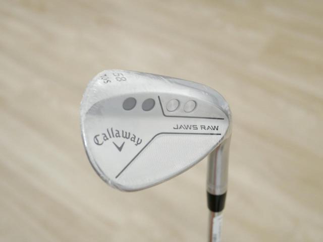 Wedge : Callaway : **ของใหม่ ยังไม่แกะพลาสติก** Wedge Callaway JAWS RAW (รุ่นใหม่ ปี 2023) Loft 58 ก้านเหล็ก NS Pro 950 NEO Flex S