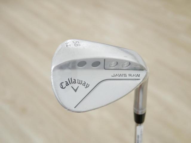 Wedge : Callaway : **ของใหม่ ยังไม่แกะพลาสติก** Wedge Callaway JAWS RAW (รุ่นใหม่ ปี 2023) Loft 58 ก้านเหล็ก NS Pro 950 NEO Flex S