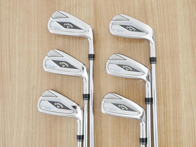 Iron set : Callaway : ชุดเหล็ก Callaway Paradym Ai Smoke Max Fast (ออกปี 2024 ตีง่ายมาก ไกล Japan Spec.) มีเหล็ก 6-Pw,Aw (6 ชิ้น) ก้านเหล็ก NS Pro ZELOS 7 Flex S