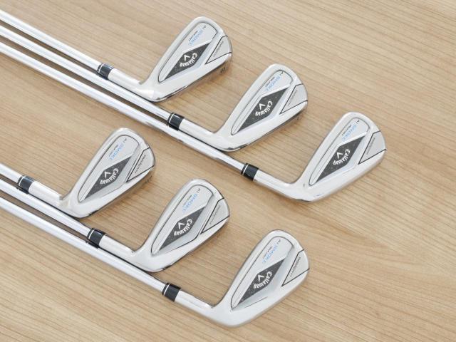 Iron set : Callaway : ชุดเหล็ก Callaway Paradym Ai Smoke Max Fast (ออกปี 2024 ตีง่ายมาก ไกล Japan Spec.) มีเหล็ก 6-Pw,Aw (6 ชิ้น) ก้านเหล็ก NS Pro ZELOS 7 Flex S