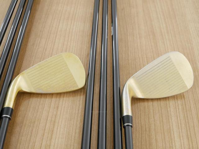 Iron set : PRGR : ชุดเหล็ก PRGR H/S 701 (หน้า Maraging เด้ง ไกล) มีเหล็ก 5-Pw,Aw,Sw (8 ชิ้น) ก้าน M-37 Flex R