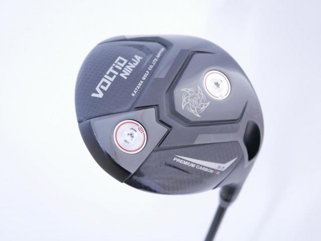 Driver : Katana : ไดรเวอร์ Katana Voltio NINJA Premium Carbon II TI (รุ่นใหม่ล่าสุด ออกปี 2025 ตีไกลมากๆ) Loft 9.5 ก้าน Tour AD VG-02 Flex S