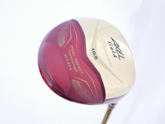 Driver : Tsuruya : ไดรเวอร์ Tsuruya AXEL Gold Premium IV (รุ่นปี 2021 ตัวท๊อป หน้าเด้งสุดๆ COR 0.87 ของใหม่ 4 หมื่น) Loft 10.5 Flex S