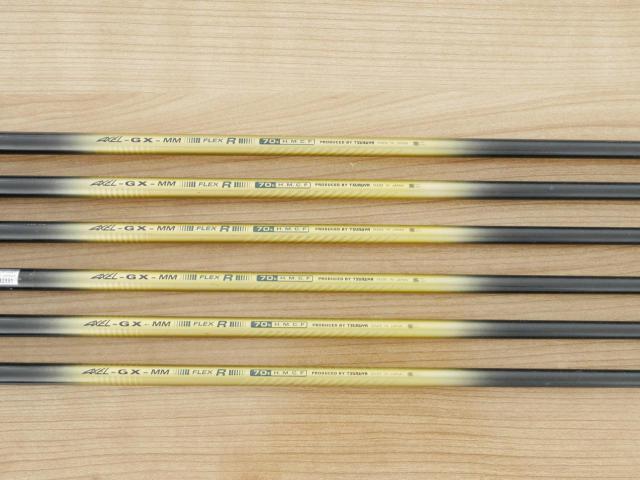 Iron set : Tsuruya : ชุดเหล็ก Tsuruya AXEL GX MM (หน้าเด้ง เบา อ่อน เหมาะกับซีเนียร์) มีเหล็ก 5-Pw (6 ชิ้น) ก้านกราไฟต์ FLex R