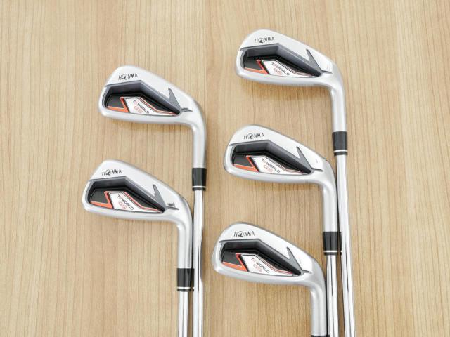 Iron set : Honma : ชุดเหล็ก Honma Tour World GS (ออกปี 2021 ใบใหญ่ ตีง่าย ไกล) มีเหล็ก 6-10 (5 ชิ้น) ก้านเหล็ก NS Pro 950 NEO Flex R