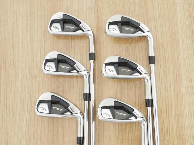 Iron set : Callaway : ชุดเหล็ก Callaway Rogue ST Max (ออกปี 2022 ตีง่าย ไกลมาก) มีเหล็ก 5-Pw (6 ชิ้น) ก้านเหล็ก NS Pro 750 NEO Flex S
