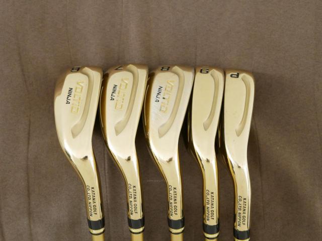 Iron set : Katana : ชุดเหล็ก Katana Voltio NINJA 880Hi Gold (รุ่นท็อปสุด ปี 2018 ตีง่าย ไกล สวยมากๆ) มีเหล็ก 6-Pw (5 ชิ้น) ก้านกราไฟต์ Fujikura Speeder 361 Flex R