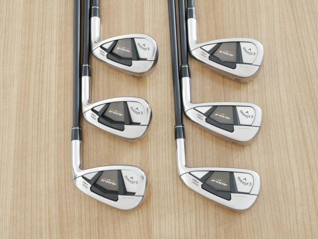 Iron set : Callaway : ชุดเหล็ก Callaway Rogue ST Max Fast (ออกปี 2022 ตีง่ายที่สุด ไกลสุดของ Callaway) มีเหล็ก 6-Pw,Aw (6 ชิ้น) ก้านกราไฟต์ Fujikura Speeder NX 40 Flex R