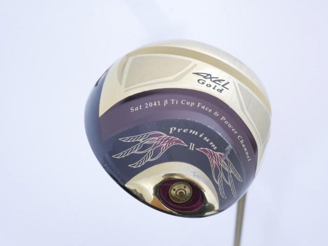 Driver : Tsuruya : Tsuruya AXEL Gold Premium II (รุ่นปี 2017 ตัวท๊อป หน้าเด้งสุดๆ COR 0.86 ของใหม่ 4 หมื่น) Loft 10.5 Flex R