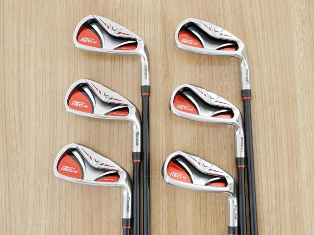 Iron set : Maruman : ชุดเหล็ก Maruman Red-V (ใบใหญ่ ตีง่าย) มีเหล็ก 5-Pw (6 ชิ้น) ก้านกราไฟต์ Flex S