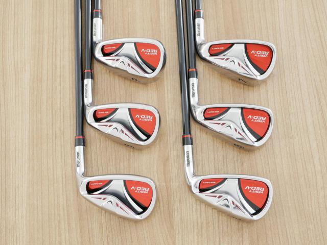 Iron set : Maruman : ชุดเหล็ก Maruman Red-V (ใบใหญ่ ตีง่าย) มีเหล็ก 5-Pw (6 ชิ้น) ก้านกราไฟต์ Flex S