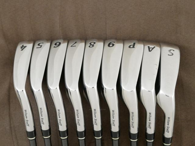 Iron set : Other Brand : ชุดเหล็ก Wilson TAB TC-1 (รุ่นท๊อปสุด หน้าเด้ง ตีไกล) มีเหล็ก 4-Pw,Aw,Sw (9 ชิ้น) ก้านกราไฟต์ Flex R