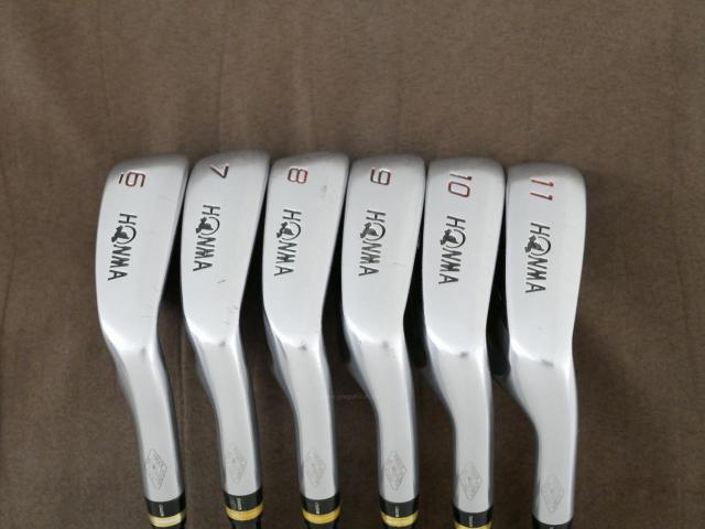 Iron set : Honma : ชุดเหล็ก Honma Beres IS-02 (หน้าเด้ง Forged) มีเหล็ก 6-11 (6 ชิ้น เทียบเท่า 5-Pw) ก้าน ARMRQ 6 (49) Flex R (2 ดาว)
