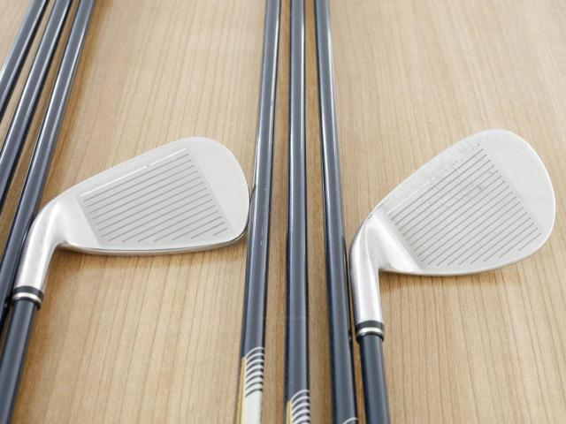 Iron set : XXIO : ชุดเหล็ก XXIO Impact Power Matching 5 มีเหล็ก 4-Pw,Sw (8 ชิ้น) ก้านกราไฟต์ MP-500 Flex R