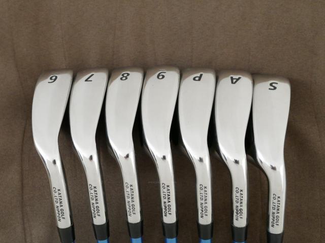 Iron set : Katana : ชุดเหล็ก Katana Sword GS-7 (หน้าเด้ง) มีเหล็ก 6-Pw,Aw,Sw (7 ชิ้น) ก้านกราไฟต์ Fujikura Speeder Five Flex R