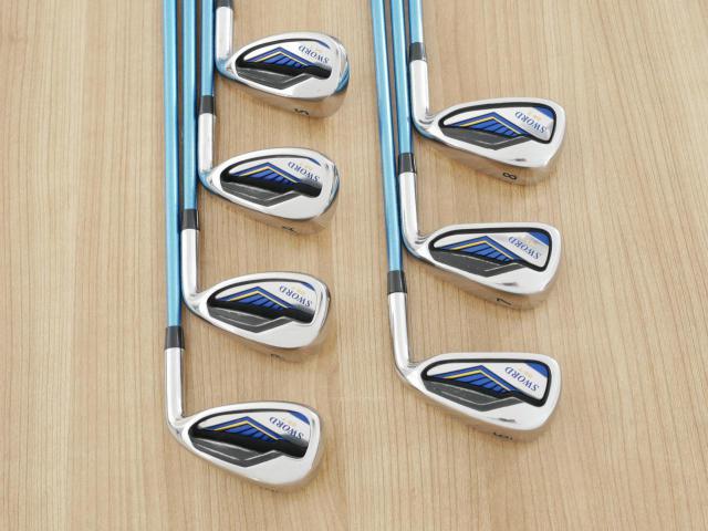 Iron set : Katana : ชุดเหล็ก Katana Sword GS-7 (หน้าเด้ง) มีเหล็ก 6-Pw,Aw,Sw (7 ชิ้น) ก้านกราไฟต์ Fujikura Speeder Five Flex R
