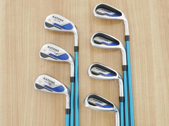 Iron set : Katana : ชุดเหล็กกระเทย Katana LX-770 มีเหล็ก 6-Pw,Aw,Sw (7 ชิ้น เบอร์ 6 ตีระยะเท่าเหล็ก 5 ปกติ) ก้านกราไฟต์ Fujikura Speeder Five Flex R