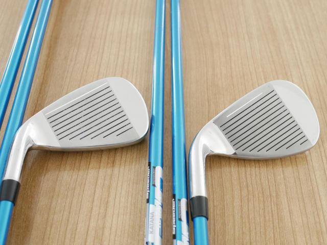 Iron set : Katana : ชุดเหล็กกระเทย Katana LX-770 มีเหล็ก 6-Pw,Aw,Sw (7 ชิ้น เบอร์ 6 ตีระยะเท่าเหล็ก 5 ปกติ) ก้านกราไฟต์ Fujikura Speeder Five Flex R