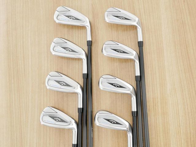 Iron set : Callaway : ชุดเหล็ก Callaway Paradym Ai Smoke HL (ออกปี 2024 ตีง่ายมาก ไกล Japan Spec.) มีเหล็ก 6-Pw,Aw,Gw,Sw (8 ชิ้น) ก้านกราไฟต์ Mitsubishi TENSEI 50 Flex R