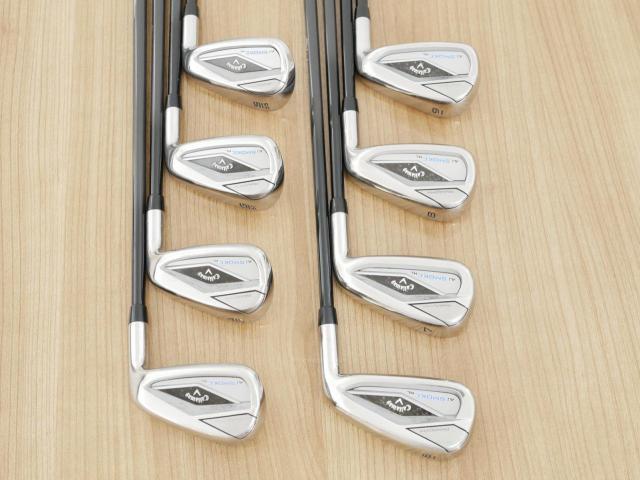 Iron set : Callaway : ชุดเหล็ก Callaway Paradym Ai Smoke HL (ออกปี 2024 ตีง่ายมาก ไกล Japan Spec.) มีเหล็ก 6-Pw,Aw,Gw,Sw (8 ชิ้น) ก้านกราไฟต์ Mitsubishi TENSEI 50 Flex R