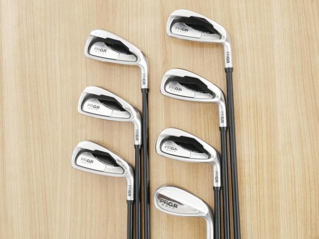 Iron set : PRGR : ชุดเหล็ก PRGR AS302 (ใบใหญ่ ตีง่าย) มีเหล็ก 5-Pw,Sw (7 ชิ้น) ก้านกราไฟต์ Flex R
