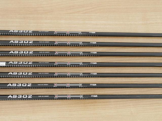 Iron set : PRGR : ชุดเหล็ก PRGR AS302 (ใบใหญ่ ตีง่าย) มีเหล็ก 5-Pw,Sw (7 ชิ้น) ก้านกราไฟต์ Flex R