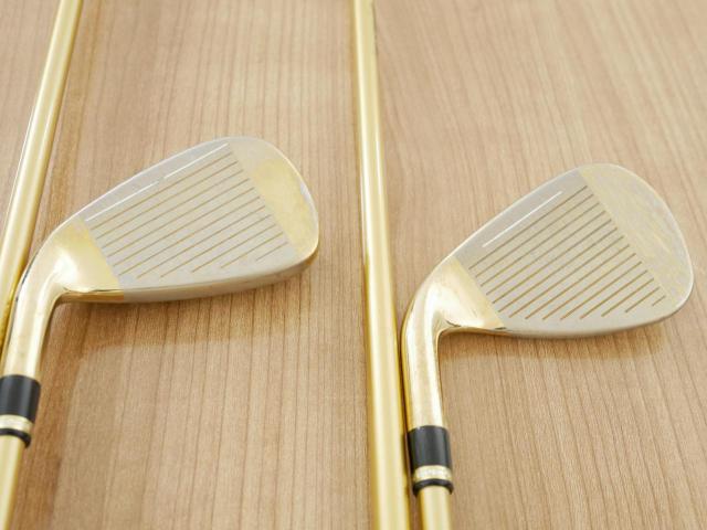 Iron set : Katana : ชุดเหล็ก Katana Voltio IV G Series I Gold (ออกปี 2016) มีเหล็ก 6-Pw,Aw,Sw (ครบเซ็ต 7 ชิ้น เหล็กยาวเป็นกระเทย) ก้านกราไฟต์ Tour AD 400 Flex R