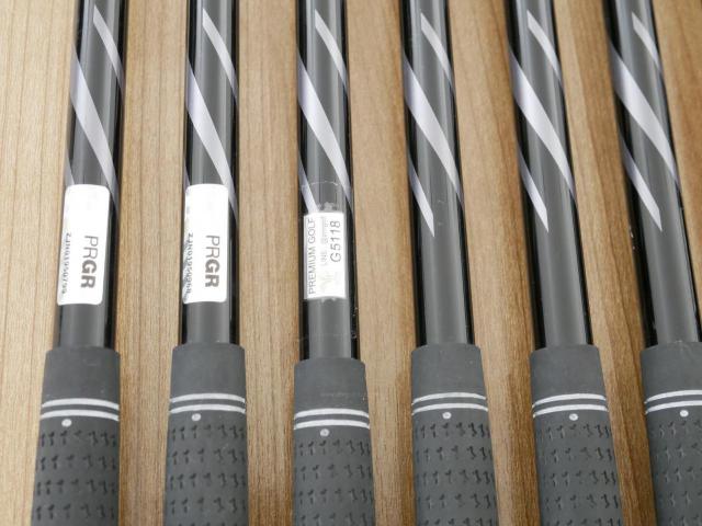Iron set : PRGR : ชุดเหล็ก PRGR 05 Forged (รุ่นปี 2023) มีเหล็ก 6-Pw,Aw,52,57 (8 ชิ้น) ก้านกราไฟต์ Fujikura MCI Flex SR