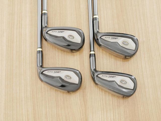 Iron set : Tsuruya : ชุดเหล็ก Tsuruya AXEL Gold Premium V (ออกปี 2023 ของใหม่ 7 หมื่นกว่าบาท หน้าเด้งสุดๆ ไกลสุดๆๆ) มีเหล็ก 7-Pw (4 ชิ้น) ก้านกราไฟต์ Flex R